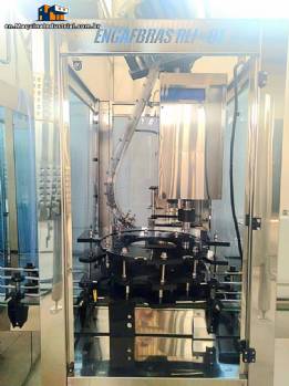 Stainless steel rotary screw filling machine with 9 nozzles Engafbras