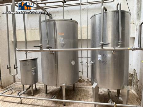 Stainless steel tanks for storage