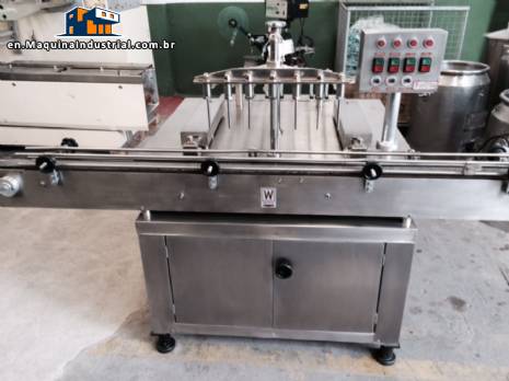 Filling machine with nozzles 7