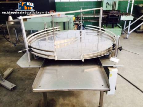 Rotating rotary table in stainless steel 1,20 m