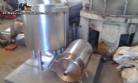 Mixer in stainless steel with screw and pump transfer cookie stuffing