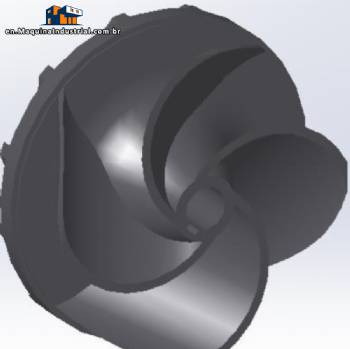 Rotor part for TCI centrifugal pump
