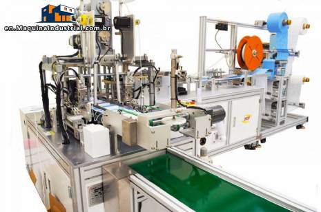 Automatic non-woven mask making machine with elastic applicator 100 masks/minute