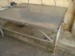 Stainless steel table 2.00 x 1.80 meters