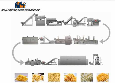Complete line for manufacturing frozen French fries