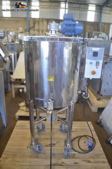 Vonin stainless steel jacketed mixing tank 100 kg