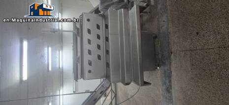 Stainless steel paddle mixer with 2 shafts, Simetria MMF300, for meat, sausages, and pet food.