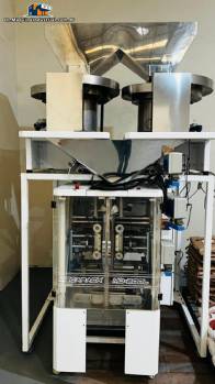 Mecapack MD-200L packaging machine with Helimatic double weighing scale for JHM powders and grains