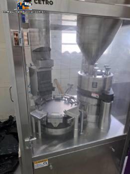Automatic stainless steel capping machine for capsules 0 and 00 up to 120,000 capsules/hour.