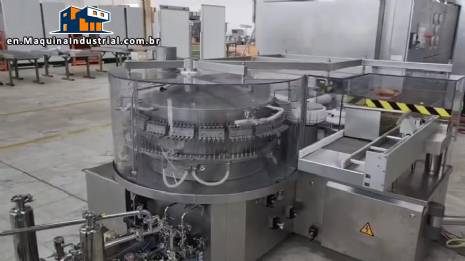 Bausch stainless steel depyrogenation and sterilization tunnel for glass ampoules