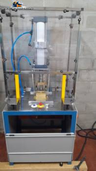 Claumaq pneumatic press for bar soaps, 800 units/hour.