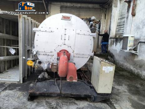 Steam generating boiler for industry