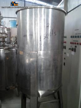 Stainless steel tank for 150 liters