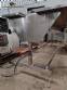 Stainless steel conveyor table with belt for accumulation assembly