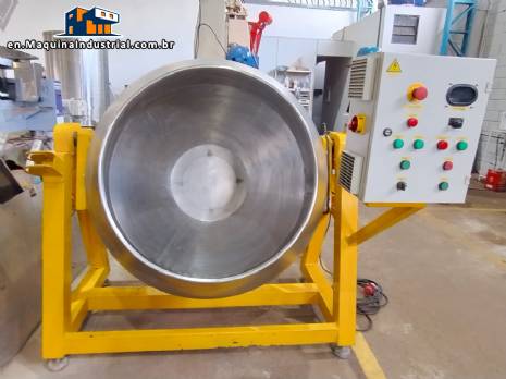 Bravaeco 500 liters stainless steel smooth tilting concrete mixer type drager