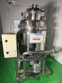 Stainless steel 316 L 200 L tank for drug formulation, for steam heating