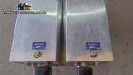 Filling machine with 2 nozzles for liquids and pilfer cap screwer