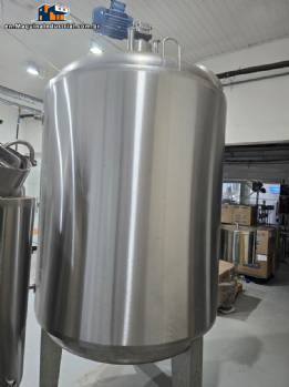 stainless steel jacketed reactor mixing tank 2,000 L