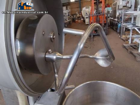 Stainless steel vacuum kneader mixer 85 liters INDUSTRIAL FUERPLA