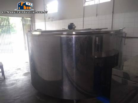 Stainless steel tank for cooling milk 4,000 L Acqua Gelata