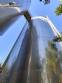 Vertical storage tank in AISI 304 stainless steel, 60,000 liters