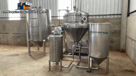 Incal stainless steel jacketed emulsifying processor 500 liters