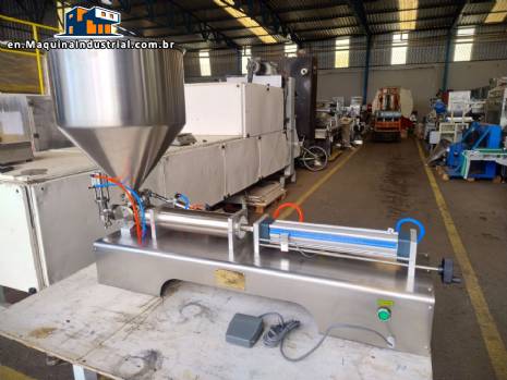 Stainless steel filling machine with 1 benchtop spout 100 ml to 1000 ml
