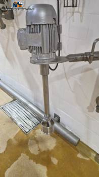 Artinox stainless steel agitator, disperser, mixer, and homogenizer for liquids, 0.75 HP.