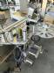 Labeling machine for dropper bottles with double printhead transparent stainless steel label