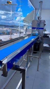 Stainless steel single-screw extruder for sweet biscuits with automatic cutter and conveyor belt, Raffmaq Stainless steel single-screw extruder for sweet biscuits with automatic cutter and conveyor belt, Raffmaq