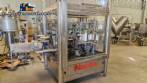 Automatic stainless steel labeling machine with two heads for Narita self-adhesive labels