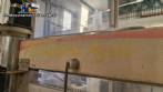 Automatic stainless steel labeling machine with two heads for Narita self-adhesive labels