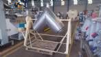 Stainless steel V-shaped mixer 200 liters