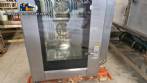 Programmable turbo oven in stainless steel, gas-powered.