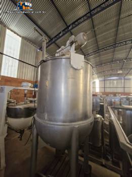 2000 liter jacketed stainless steel cooking pot