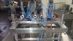 Linear filling machine with 6 pistons filling system