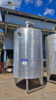 Stainless steel jacketed mixing tank, 5,000 liters, APV