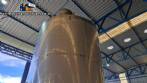 Stainless steel 304L jacketed mixing reactor tank, 5,000 liters, year 2020, Plurinox