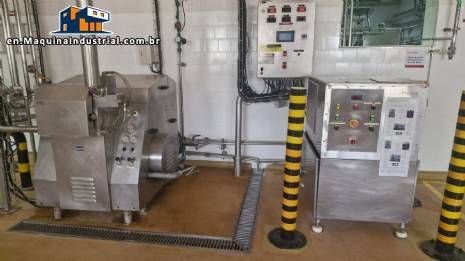 Stainless steel homogenizer for liquids Treu 750 up to 2230 liters per hour