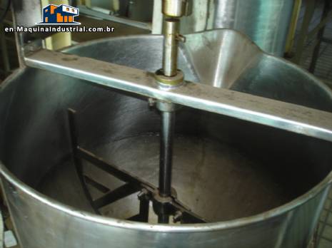 Mixer for sweets 100 liters in stainless steel