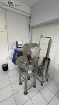 90 kg stainless steel jacketed food homogenizer processor