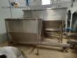 Stainless steel bagging storage silo with screw conveyor outlet