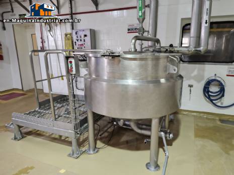 Kroma 200 liter stainless steel jacketed grease melting tank