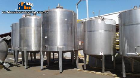 316 stainless steel industrial tank 10.000 L