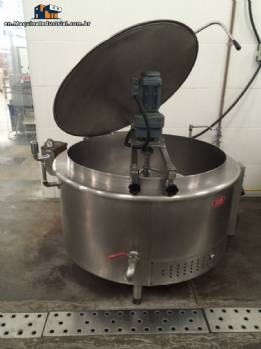 2 industrial Cauldron (or steam autogerador) 1000 gas in stainless steel 304