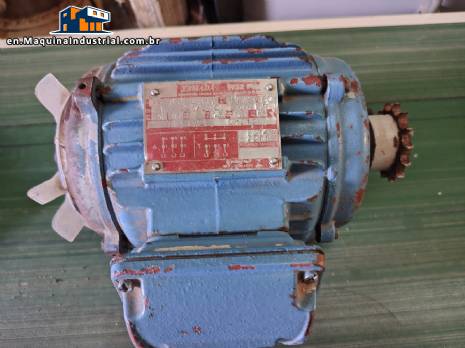 WEG 1 HP three-phase induction motor