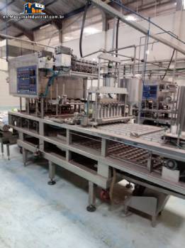 Blister filling and sealing machine for gelatin, sauces, ketchup, jams, honey, butter, cream cheese. Blister filling and sealing machine for gelatin, sauces, ketchup, jams, honey, butter, cream cheese.