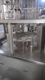 Filling line and integrated Capper pots to margarine, butter, vegetable cream Filling line and integrated Capper pots to margarine, butter, vegetable cream