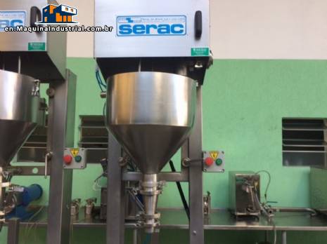 Semi-automatic liquid filling machine Serac Semi-automatic liquid filling machine Serac